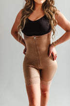 Invisible Butt High Compression Shaper Shorts - Powernet Faja with Front Zipper